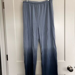 Women’s Aerie Blue Ombre Wide leg sweat Pants size small